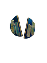Load image into Gallery viewer, The Big Bang Earrings- half moon hand-painted earrings
