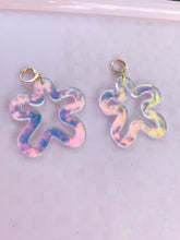 Load image into Gallery viewer, Groovy iridescent flower earrings
