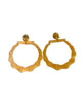 Load image into Gallery viewer, Bamboo Hoop Earrings- Modern Acrylic Bamboo Earrings
