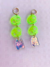 Load image into Gallery viewer, Iridescent Halloween earrings
