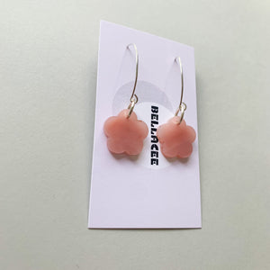 Flower shaped dangle earrings - Valentine’s Day earrings
